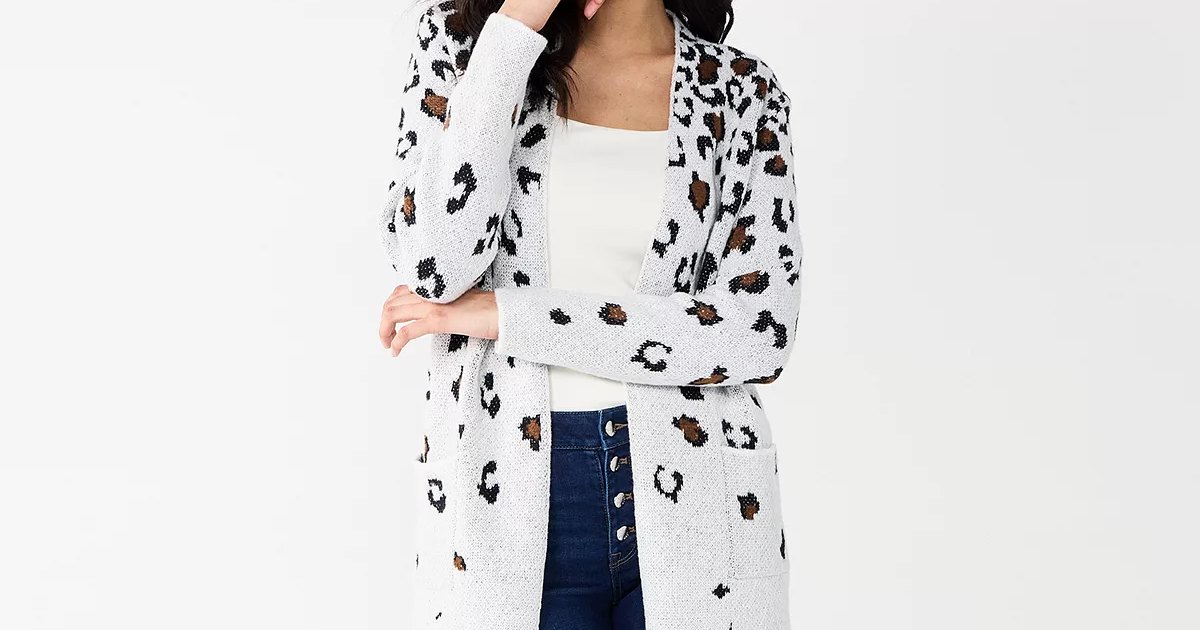 Say Hello to Sweater Weather With This Chic Jacquard Cardigan — On Sale Now.jpg