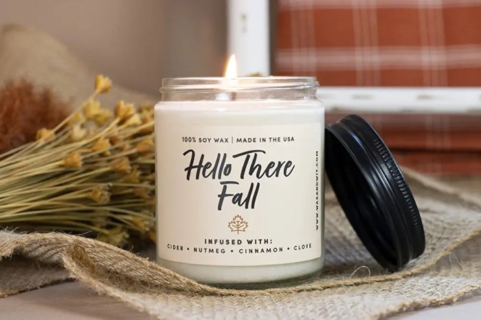 Hello There Fall candle