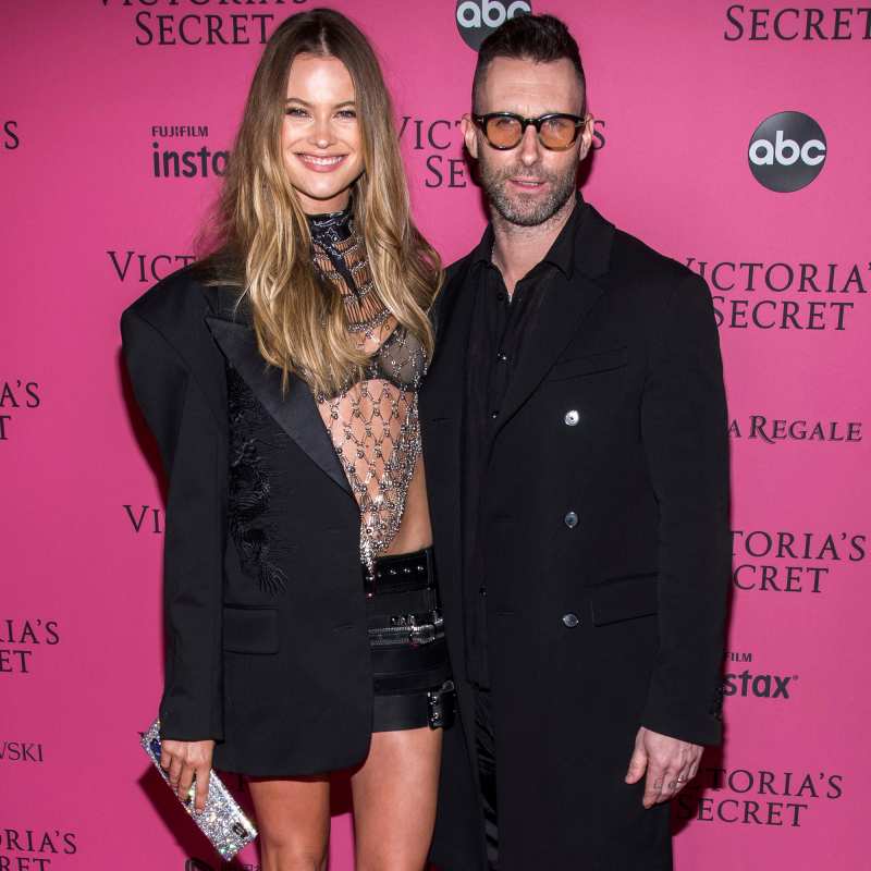 Adam Levine and Pregnant Behati Prinsloo Spotted at Airport Together Amid Cheating Scandal