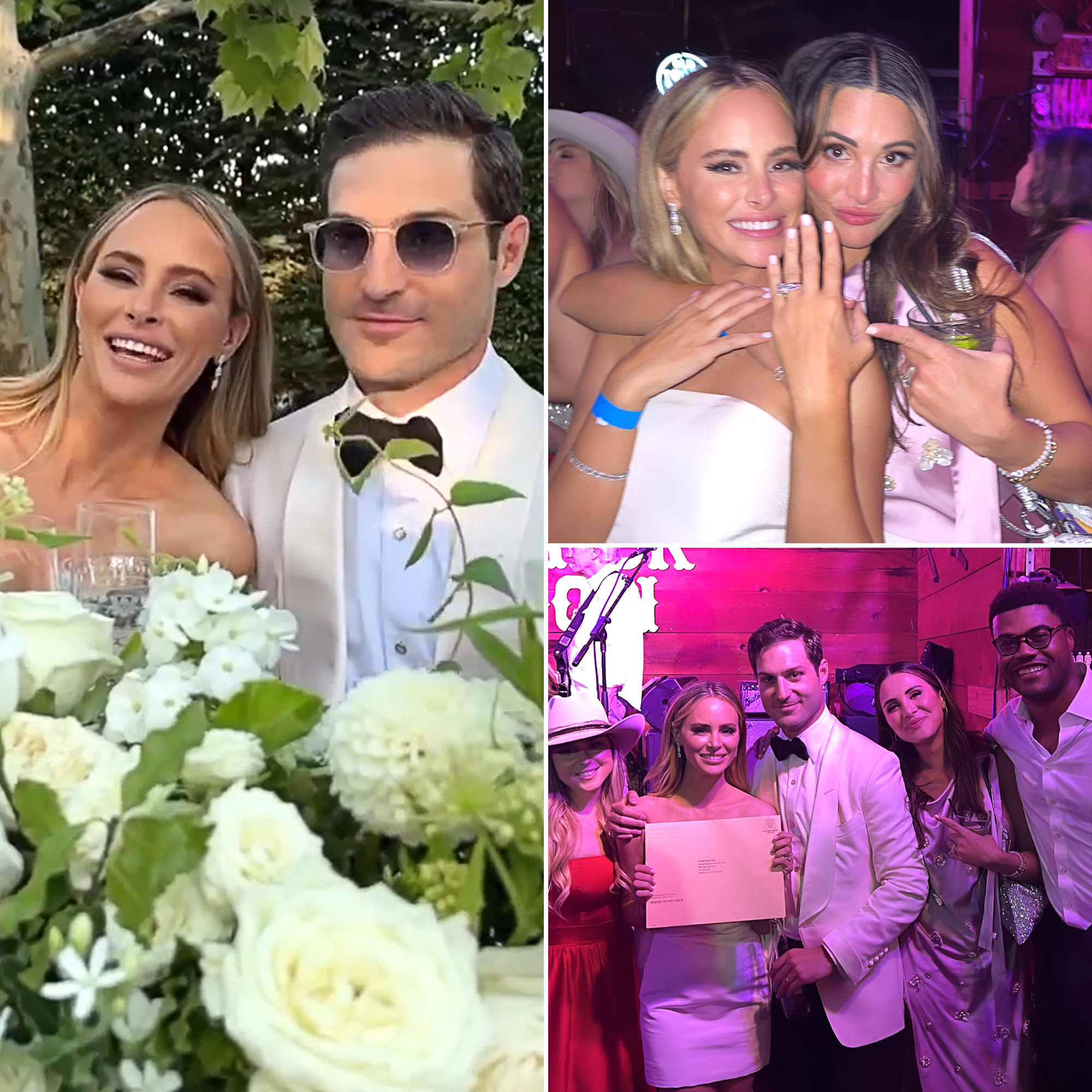 Bachelor Nation Alums Celebrate Amanda Stanton and Michael Fogel's Wedding: See Photos