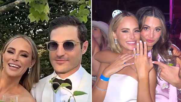 Bachelor Nation Alums Celebrate Amanda Stanton and Michael Fogel's Wedding: See Photos