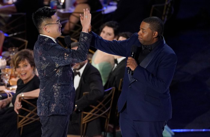 OMG SNL s Bowen Yang Makes Oscars Joke To Kenan Thompson At 2022 Emmys