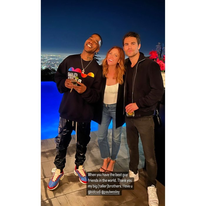 Brittany Snow and Paul Wesley Hang Out With Kid Cudi Amid Their Respective Splits: 'My Big Brothers'
