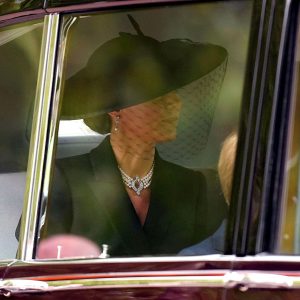 Camilla and Kate Wear Veils to Funeral
