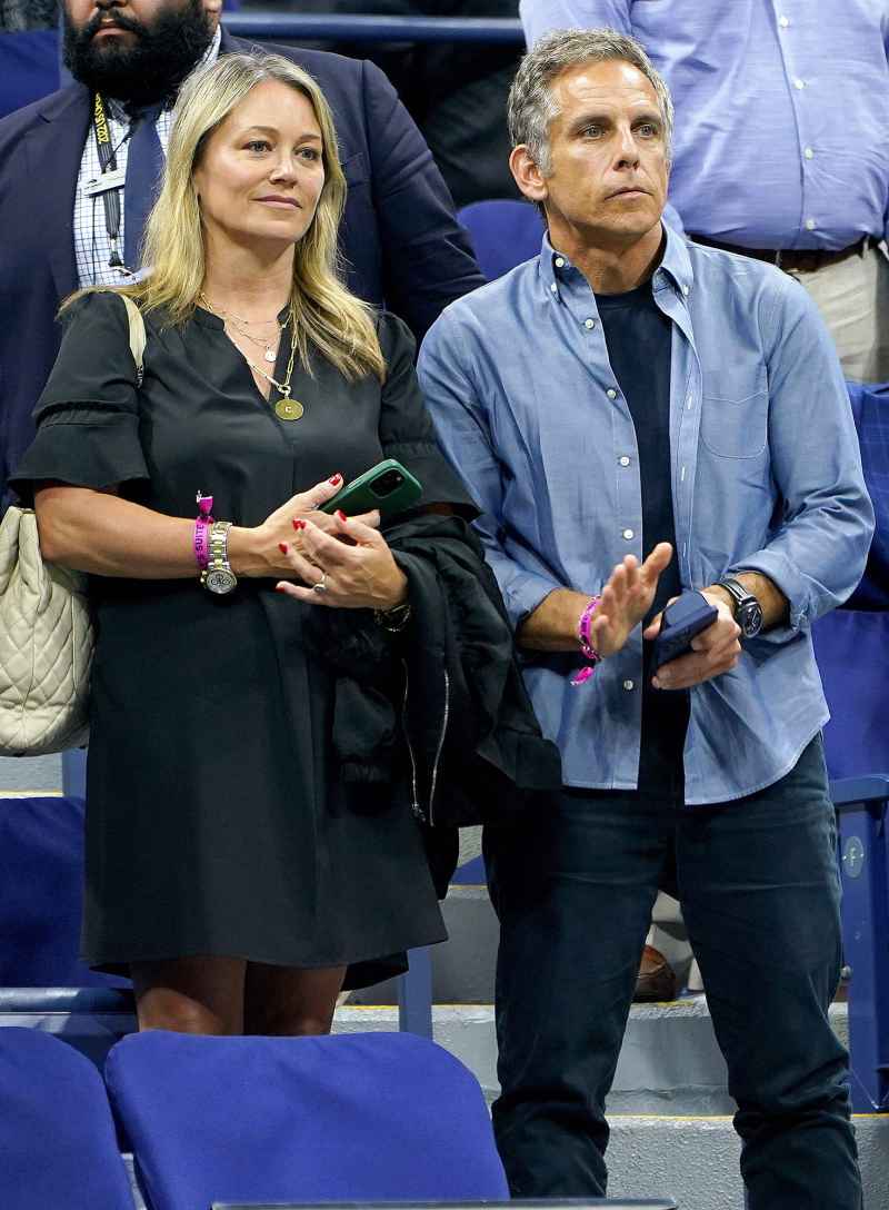 Christine Taylor and Ben Stiller 2022 US Open