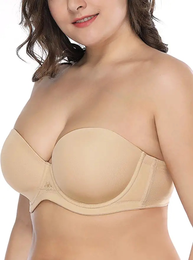 Women's Underwire Push Up Bra Full Coverage with Deep Cup for Plus