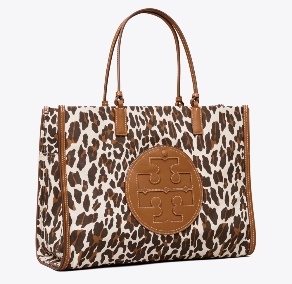 Ella Leopard Canvas Tote Bag