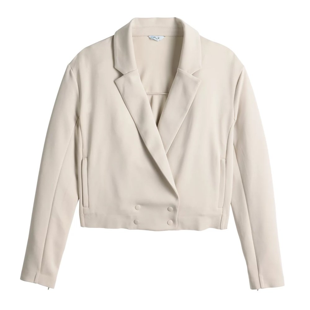 FLX Double-Breasted Crop Blazer