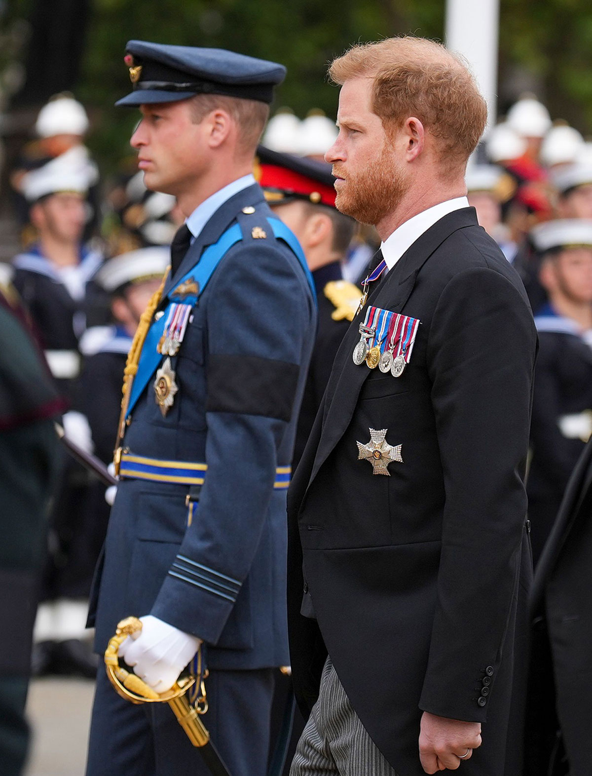 Feature Prince Harry Does Not Wear Military Uniform to Queen Elizabeth II's Funeral Despite Decade of Service