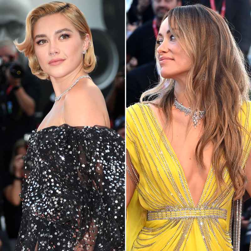 Florence and Olivia Clap at Each Other Don’t Worry Darling Premiere