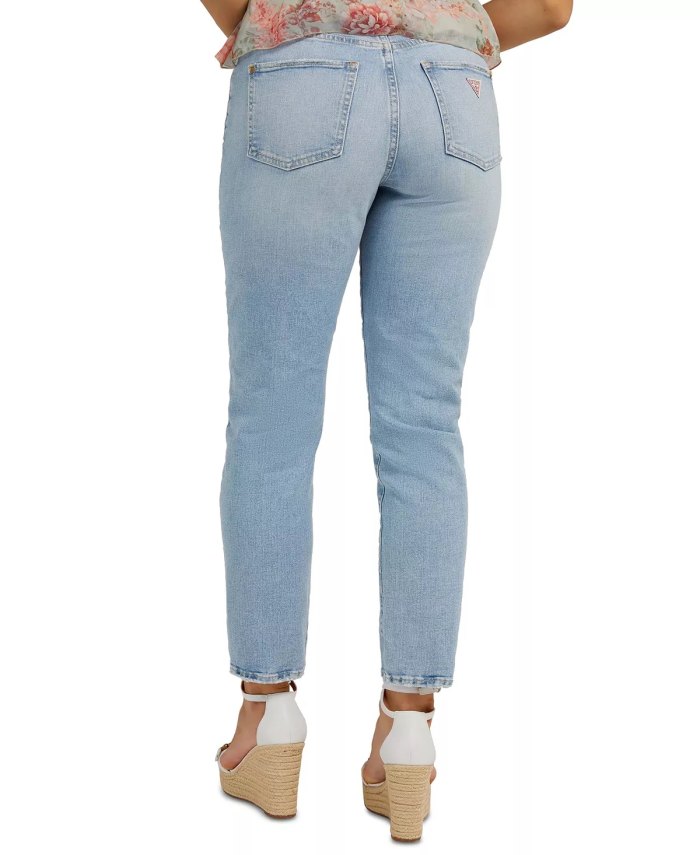 GUESS Women's Straight-Leg High-Rise Jeans