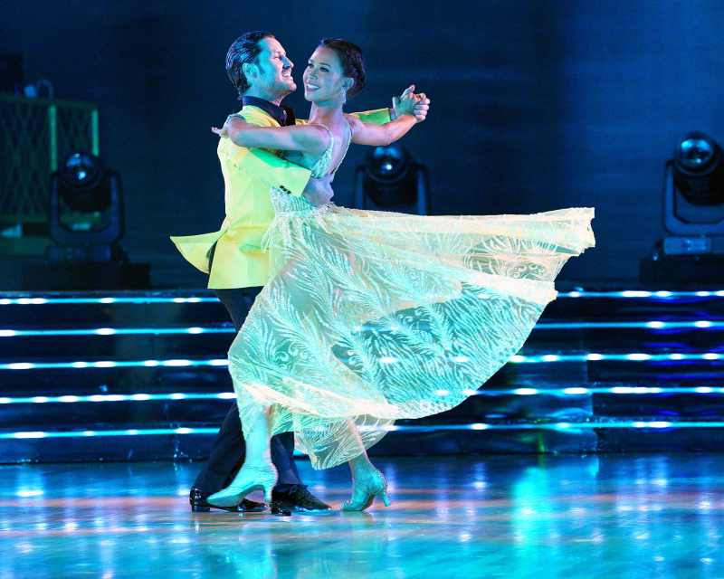 Gabby Windey and Val Chmerkovskiy Dancing With the Stars Contestants Battle It Out on Elvis Night