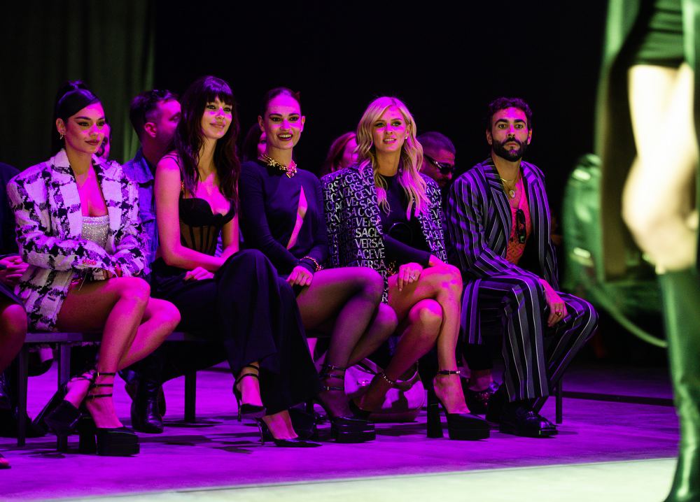 Gigi Hadid Walks Past Camila Morrone's Front-Row Seat During Versace Fashion Show After Leonardo DiCaprio Split