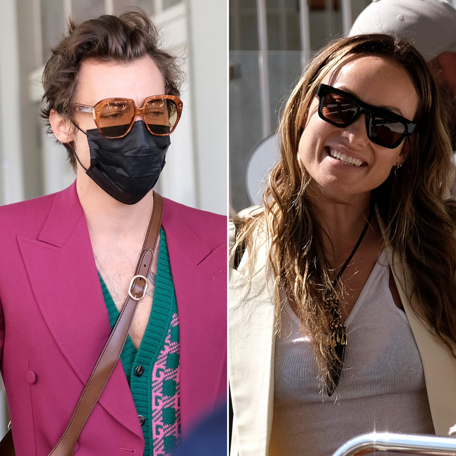 Harry Styles and Olivia Wilde Arrive in Venice Ahead of 'Don't Worry Darling' World Premiere: Photos
