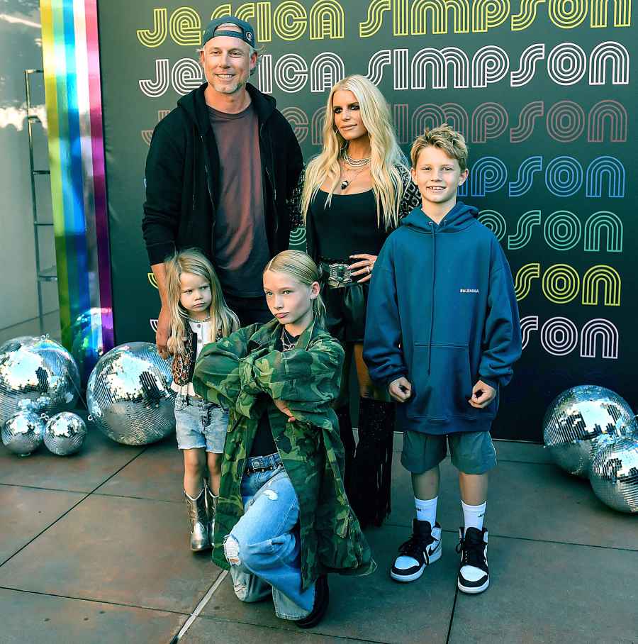 Jessica Simpson Husband and Children Support Her at Launch of Her Fall Fashion Collection 2 2