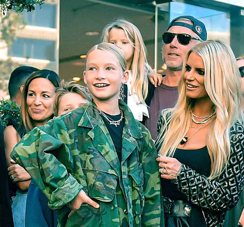 Jessica Simpson Husband and Children Support Her at Launch of Her Fall Fashion Collection 2 3