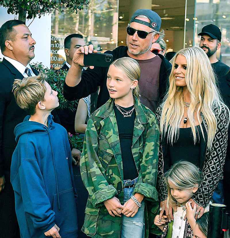 Jessica Simpson Husband and Children Support Her at Launch of Her Fall Fashion Collection 2 4