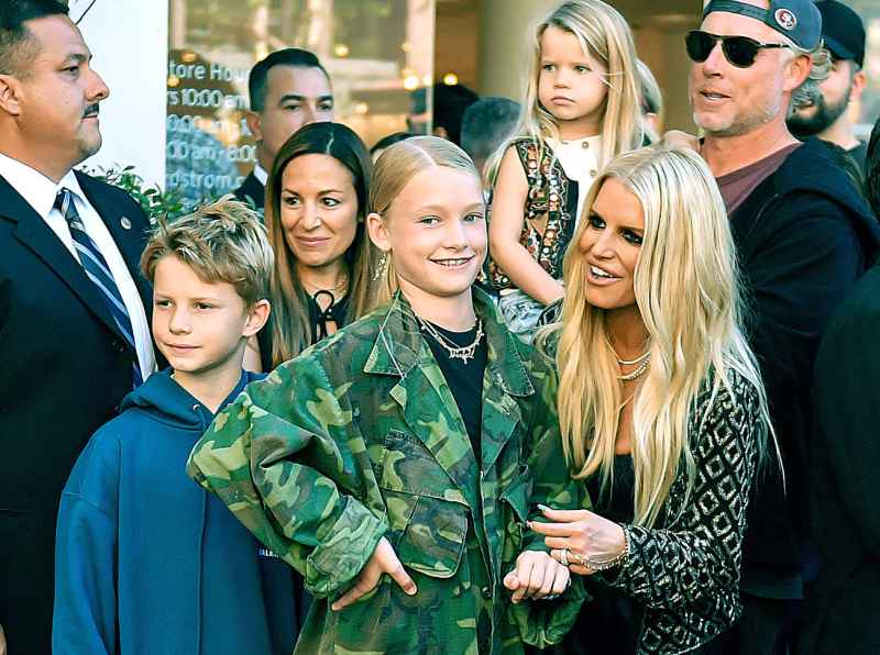 Jessica Simpson Husband and Children Support Her at Launch of Her Fall Fashion Collection 2 5