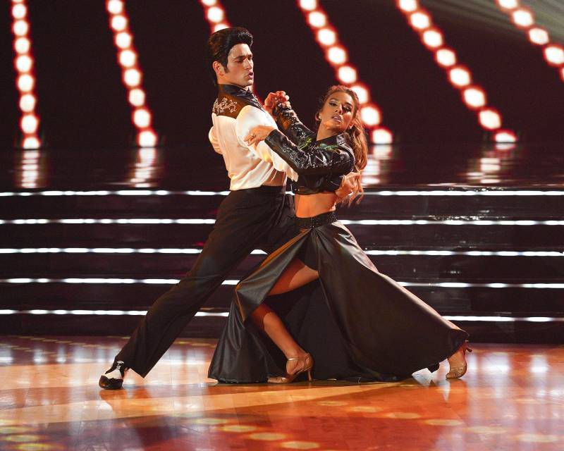 Jessie James Decker and Alan Bersten Dancing With the Stars Contestants Battle It Out on Elvis Night