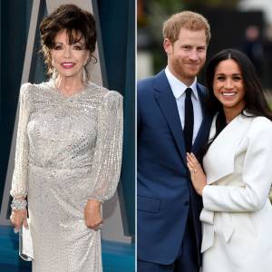 Joan Collins Throws Shade at Meghan Markle and Prince Harry Amid Their Visit to the UK