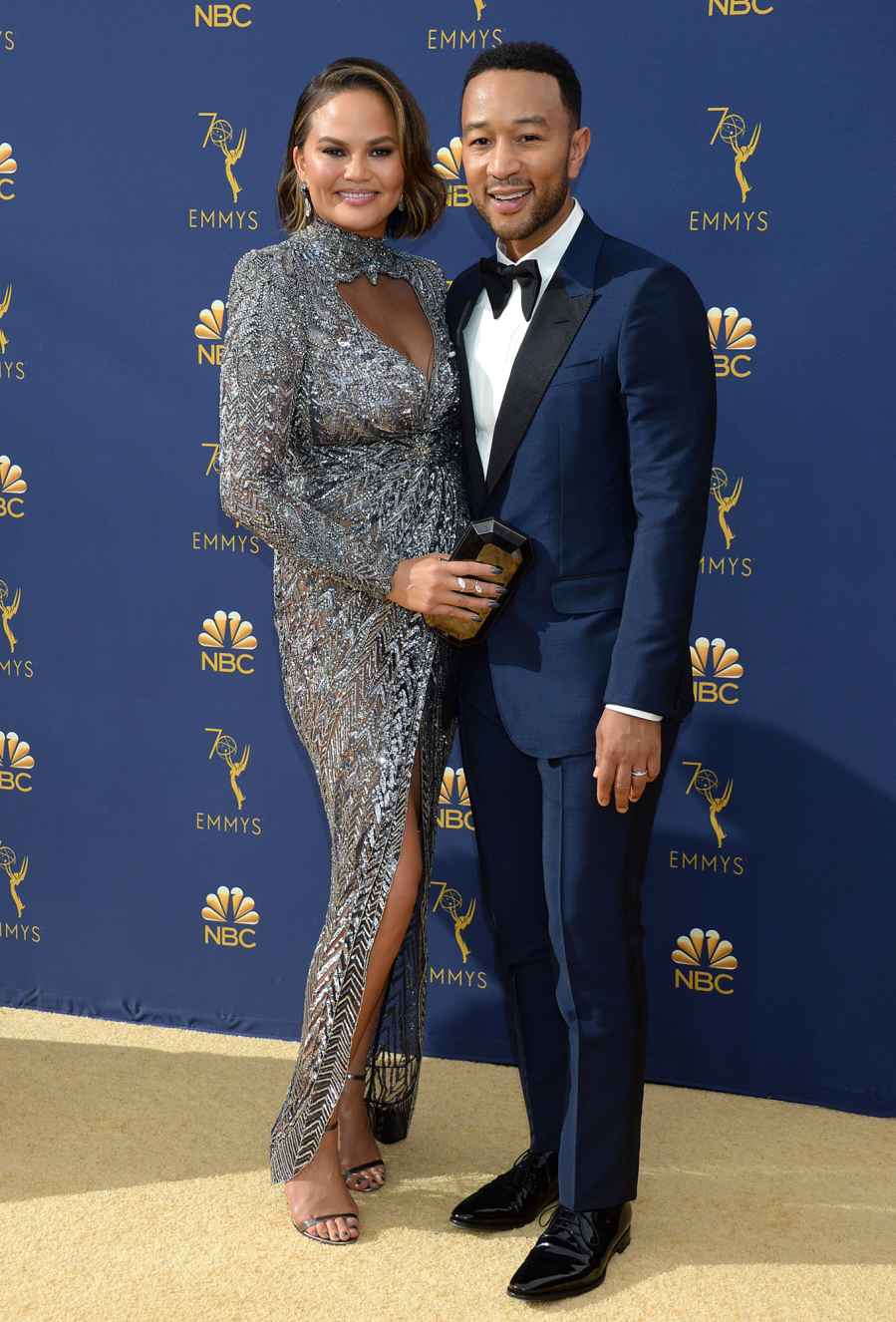 John Legend and Chrissy Teigen 2018 Best Emmys Couple Style Moments