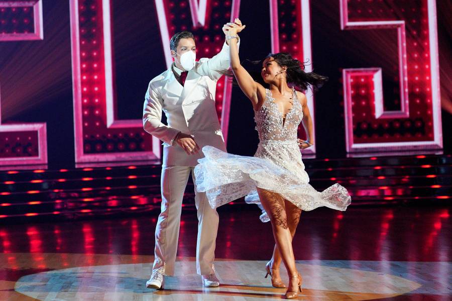 Joseph Baena and Daniella Karagach Dancing With the Stars Contestants Battle It Out on Elvis Night