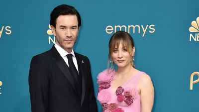 Kaley Cuoco and Tom Pelphrey Stars Who Made Red Carpet Debut at 2022 Emmys
