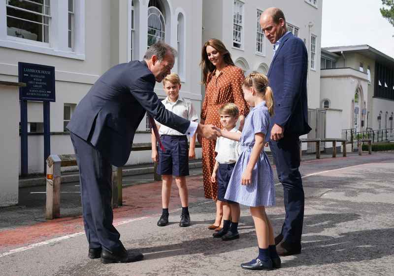 Kate Middleton and Prince William Take Prince George, Princess Charlotte and Prince Louis to School in Matching Uniforms