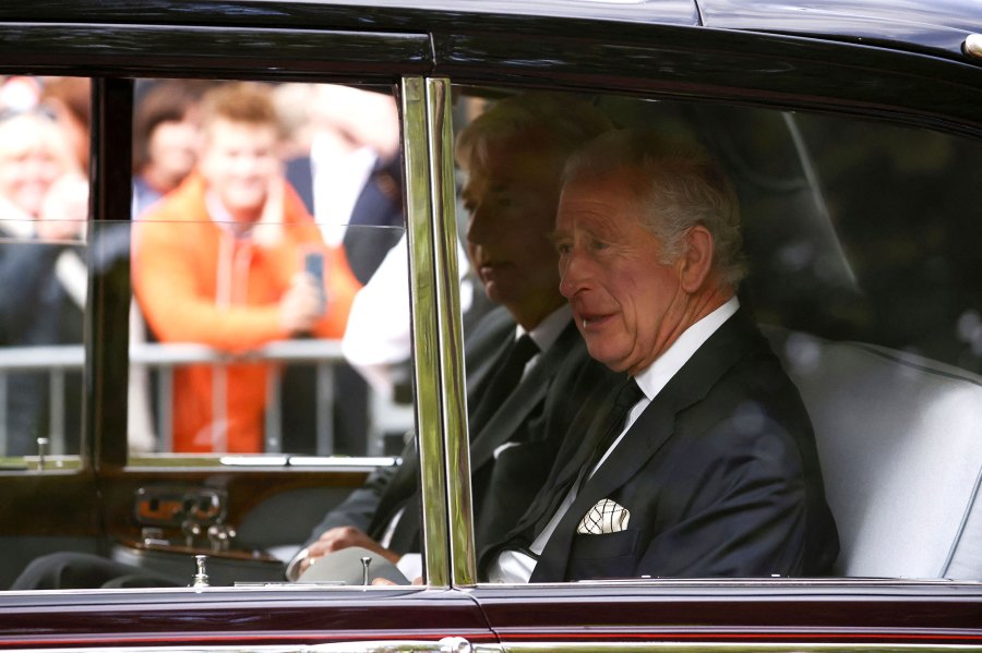 King Charles Waves to Mourners Before Queen Elizabeth II Procession 6