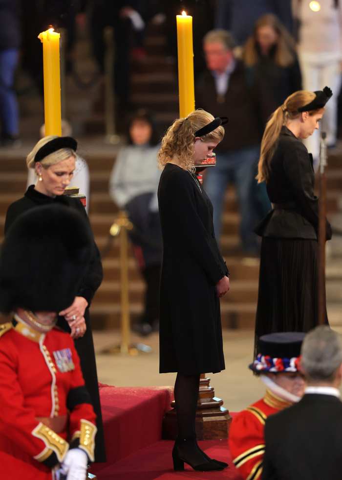 Lady Louise Windsor wore a horse collar at Queen Elizabeth II's vigil in honor of their shared passion