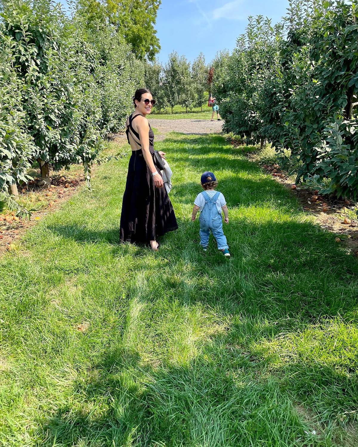 'Little Man'! Lea Michele Takes Son Ever to Pumpkin Patch