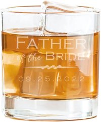 Lifetime Creations Персонализированный бокал для виски «Отец невесты»