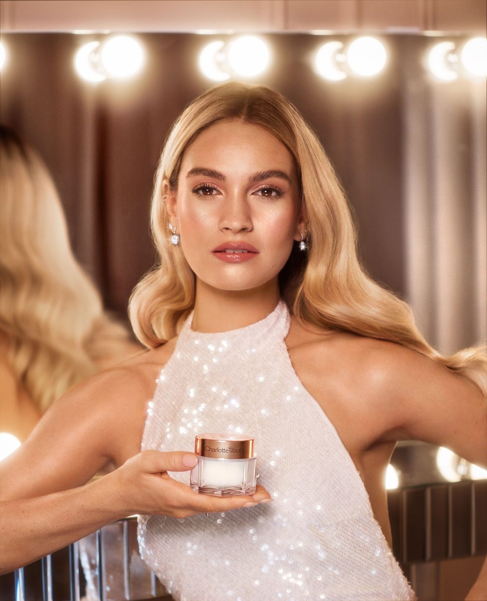 Lily James Is the 1st-Ever Face of Charlotte Tilbury Magic Cream