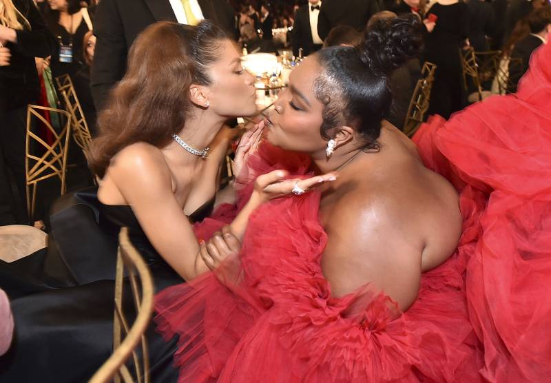 Lizzo and Zendaya What You Didn't See On TV Emmys 2022