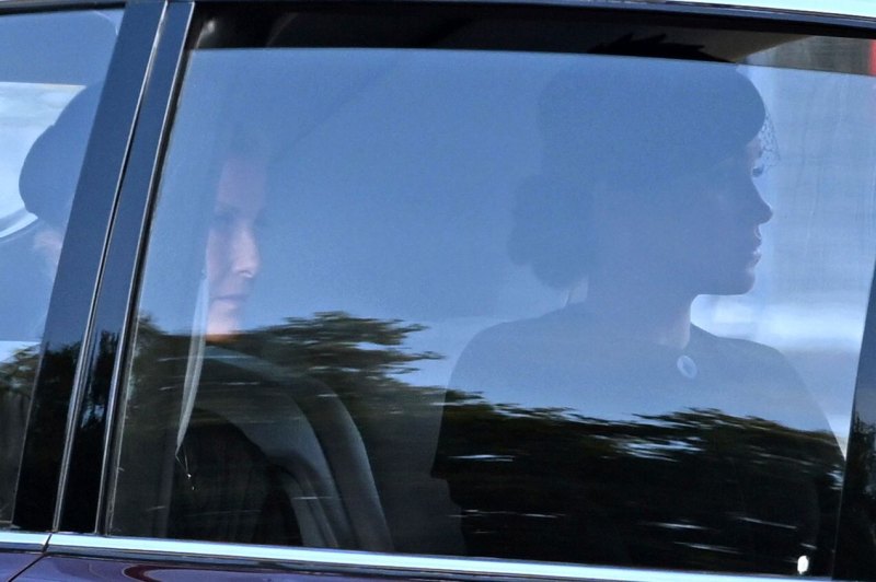 Meghan Markle Rides With Countess Sophie During Procession for Queen Elizabeth II