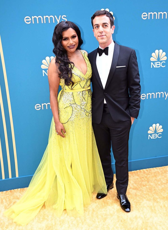 Mindy Kaling and BJ Novak joke about'complicated' costar romances at Emmys