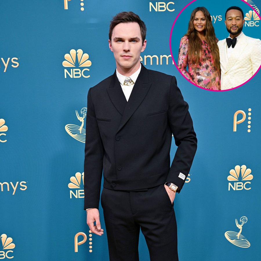 Nicholas Hoult John Legend and Chrissy Teigen What You Didn't See On TV Emmys 2022