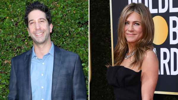 Oh My Shirtless David Schwimmer Teases Jennifer Aniston With Shower Photo