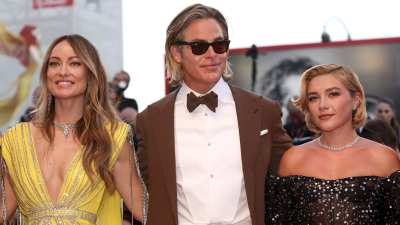 Olivia Wilde Florence Pugh Pose Together on Red Carpet Amid Drama
