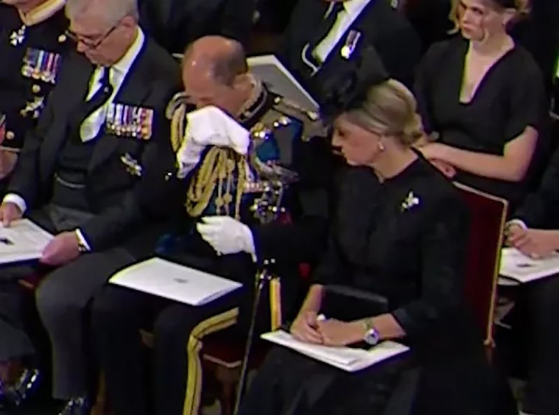 Prince Edward Mourns Queen Elizabeth II as Wife Sophie Joins Meghan Markle at State Funeral