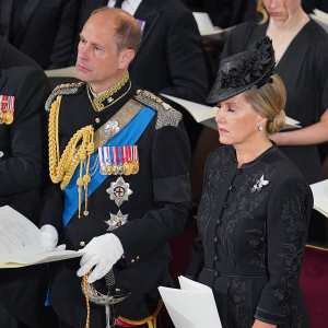 Prince Edward Mourns Queen Elizabeth II as Wife Sophie Joins Meghan Markle at State Funeral