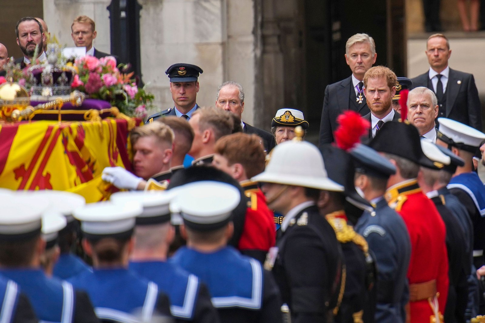 Prince Harry Does Not Wear Military Uniform to Queen Elizabeth II's Funeral Despite Decade of Service 3