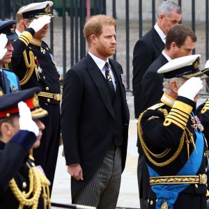 Prince Harry Royal Funeral Salute