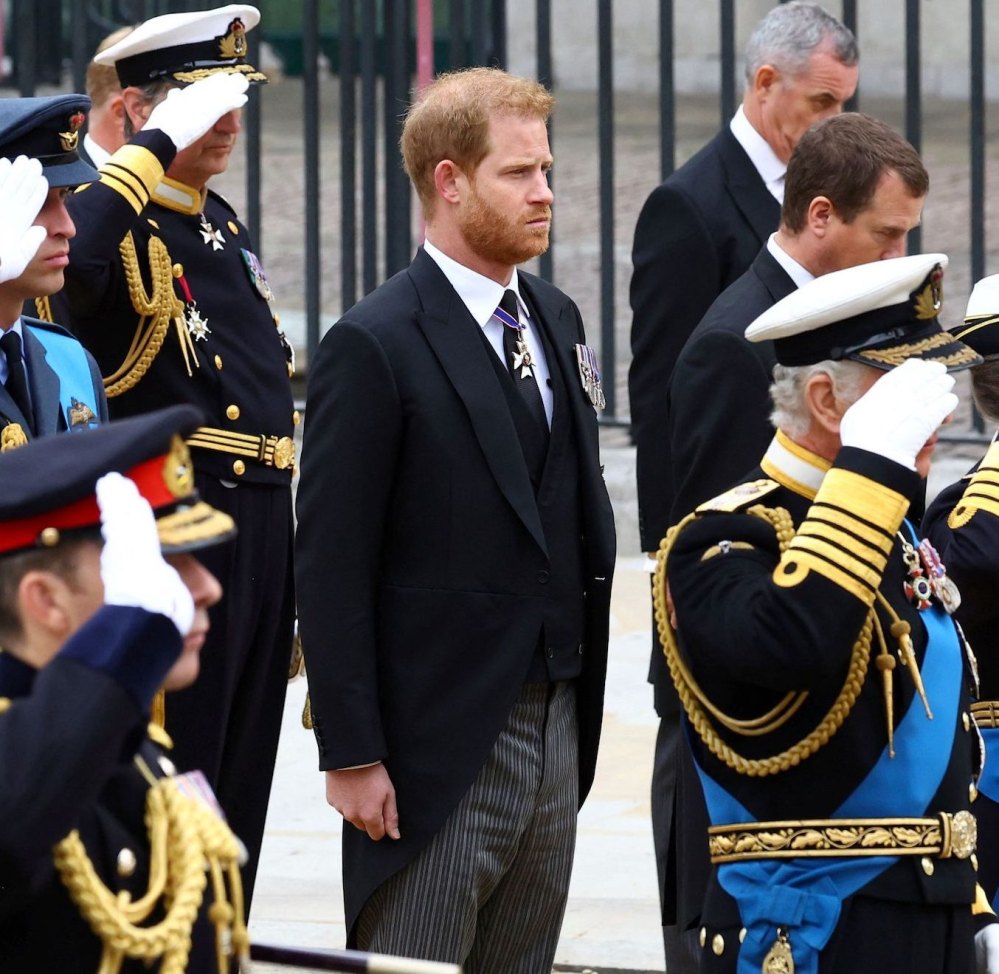 Prince Harry Royal Funeral Salute