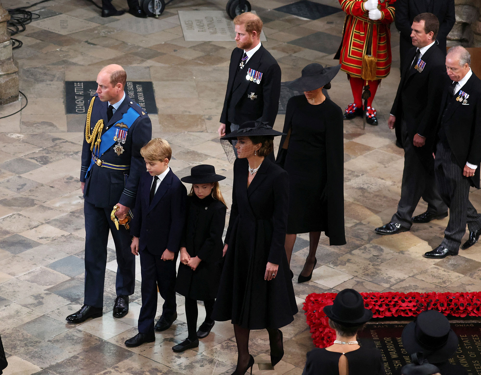 Harry Sits Between Meghan, Charlotte at St George's Chapel Service