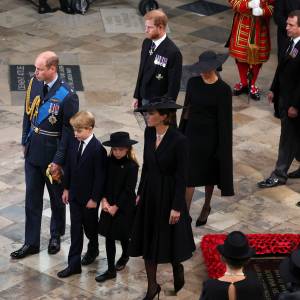 Prince Harry Sits Between Meghan Markle and Princess Charlotte at St George's Chapel Service