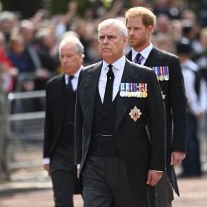 Prince Harry and Prince Andrew Wear Morning Suits Instead of Military Uniforms at Queen Elizabeth II’s Procession