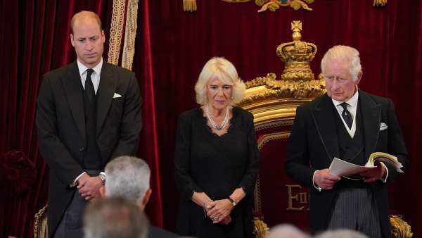 Prince William, Queen Consort Camilla in Attendance as King Charles III Officially Declared Monarch