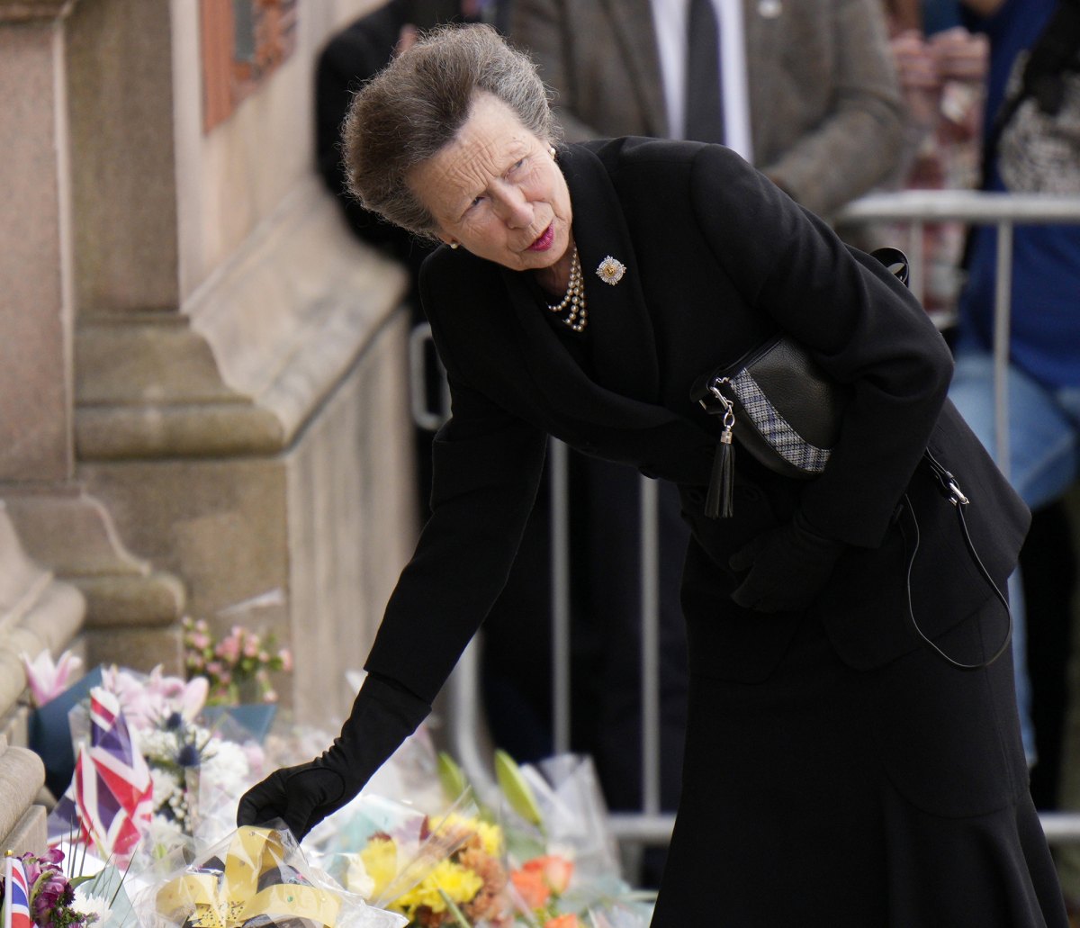 Princess Anne Greets WellWishers Ahead of Queen's Funeral Us Weekly