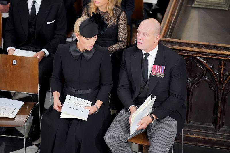 Princess Anne’s Children Peter Phillips and Zara Tindall Pay Their Respects to Grandmother Queen Elizabeth II at State Funeral